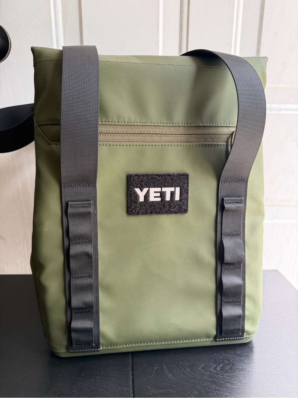 Yeti Olive Green Messenger Tote with Black Straps